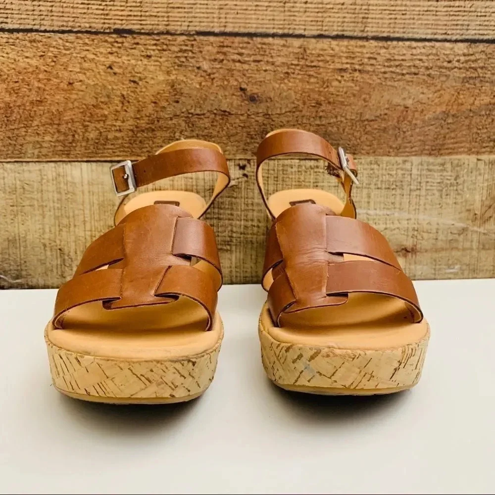 Korks by Kork Ease Leather Wedges